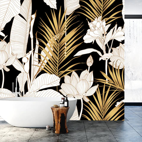 Floral Wallcoverings and Murals