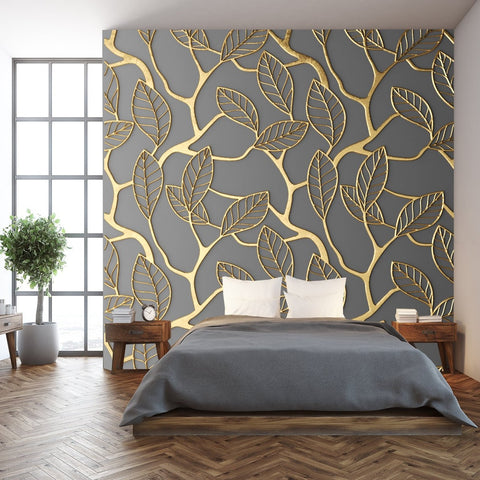 Gold and Metallic Wallcoverings and Murals