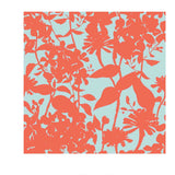 Silhouettes of Herbs and Meadow Wildflowers Wallpaper Bedroom Mural
