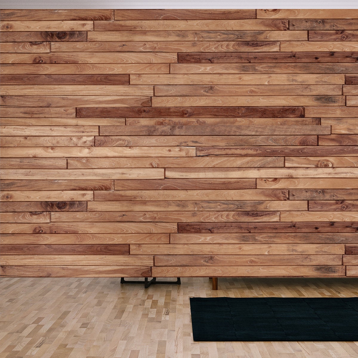 Panorama Wood Wall Texture, Wooden Background, Beautiful Abstract Wallpaper Living Room Mural