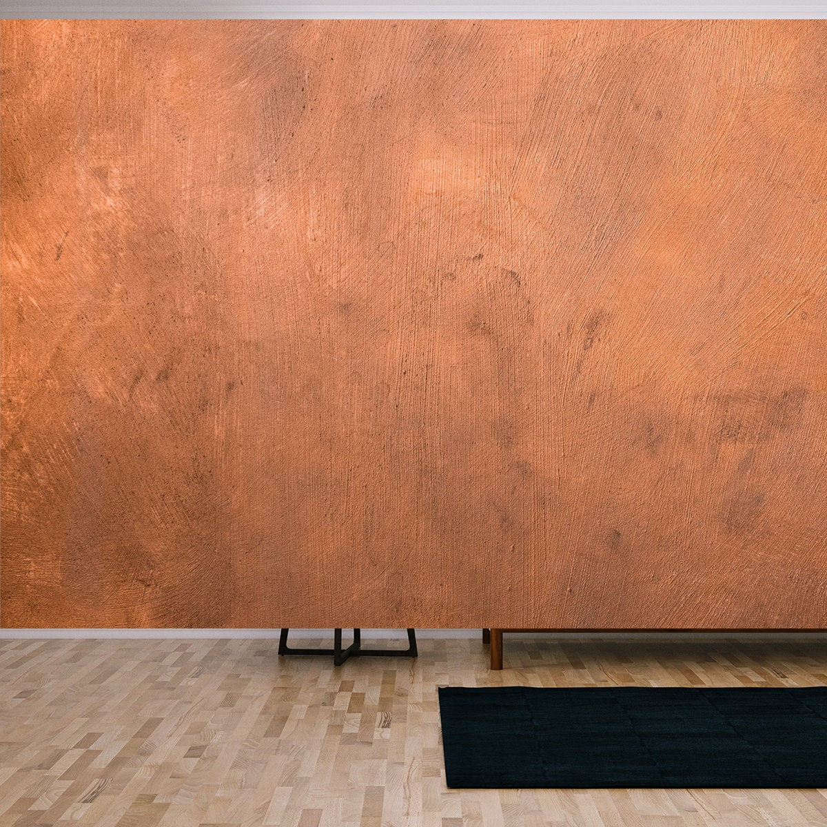 Copper Metallic Painted Surface Background Wallpaper Living Room Mural