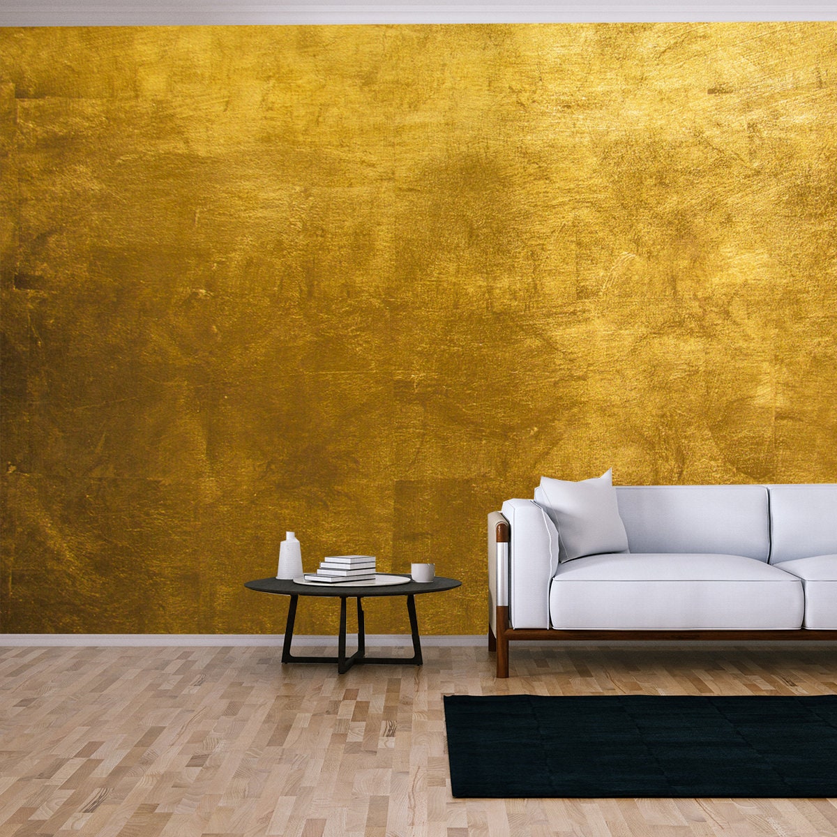 Luxury Shiny Gold Background Texture Wallpaper Living Room Mural