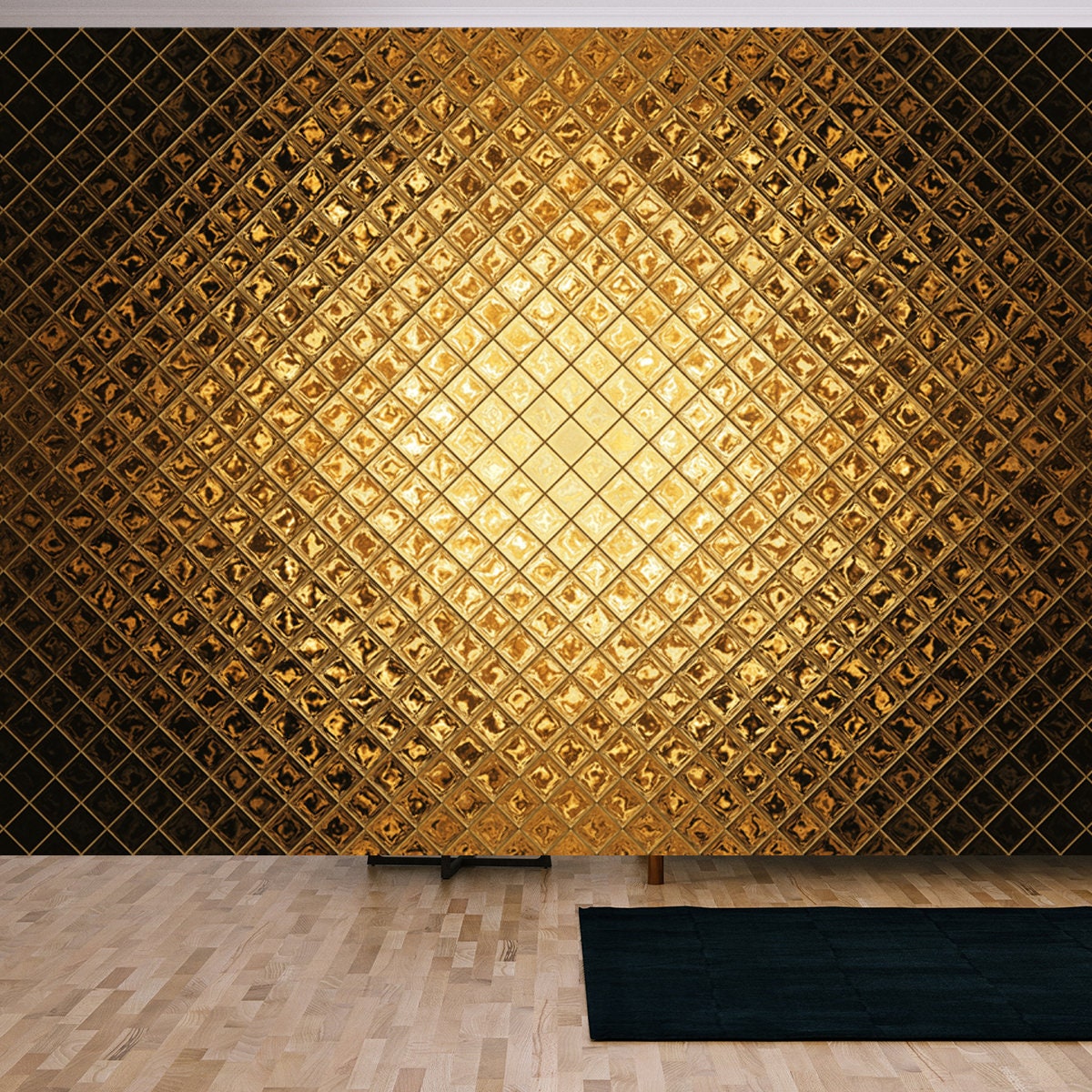 Luxurious Golden Background Wallpaper Living Room Mural