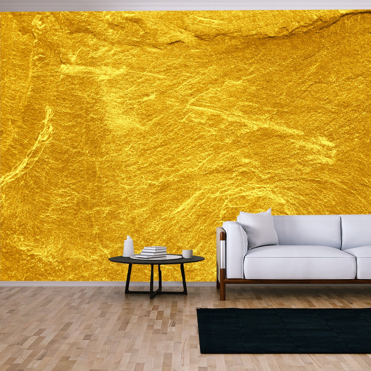 Gold Stone Texture for Background Wallpaper Living Room Mural