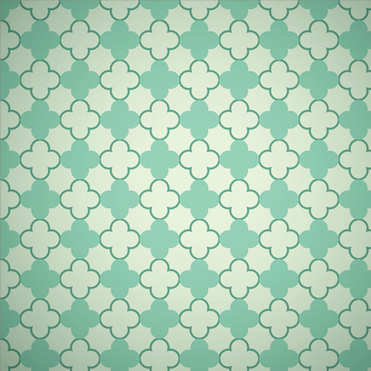 Retro Mint and Emerald Vector Pattern. Shabby Vintage Geometric Ornament Wallpaper Dining Room Mural