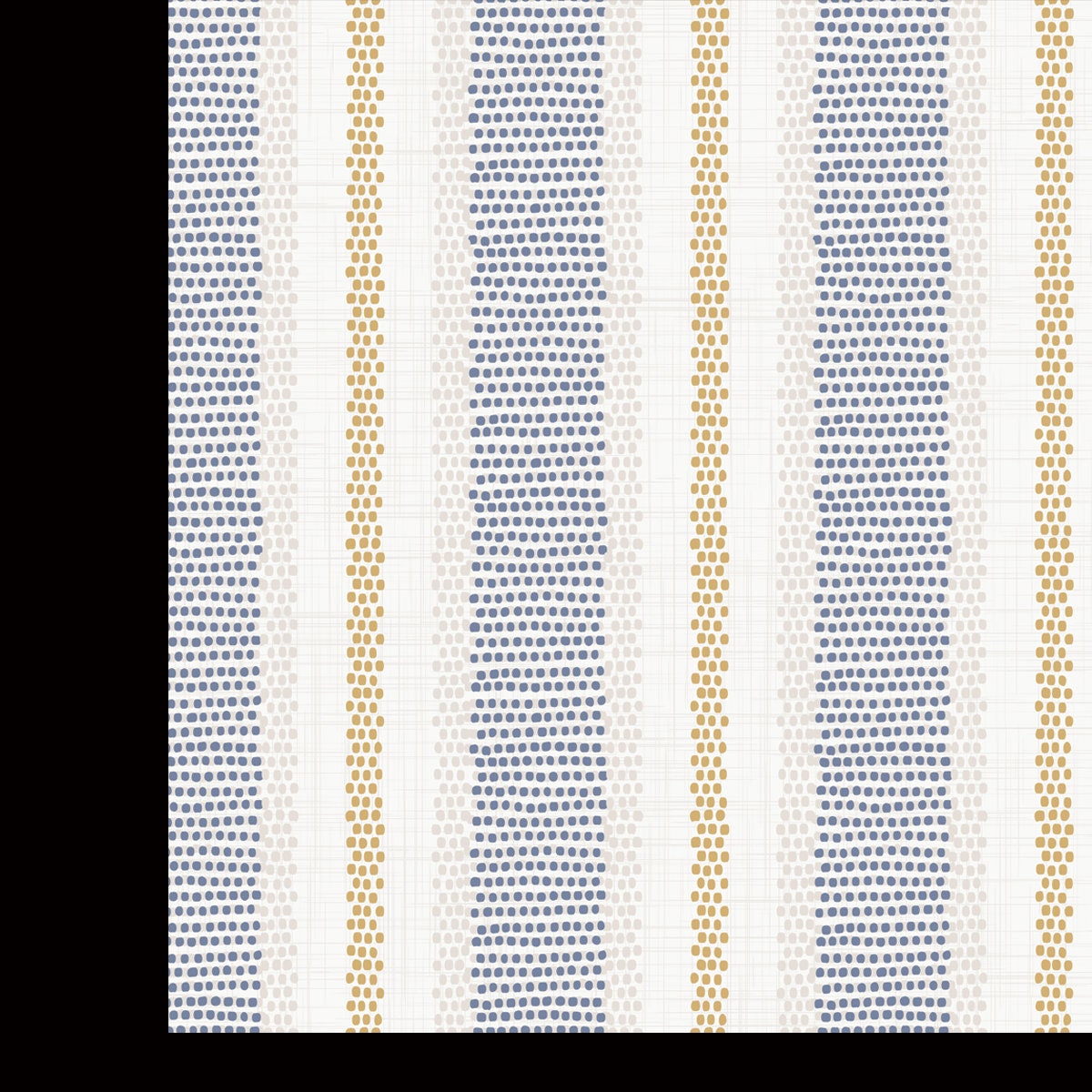 French Farmhouse Stripe Pattern. Provence Blue White Linen Woven Texture. Shabby Chic Style Weave Stitch Background Wallpaper Kitchen Mural