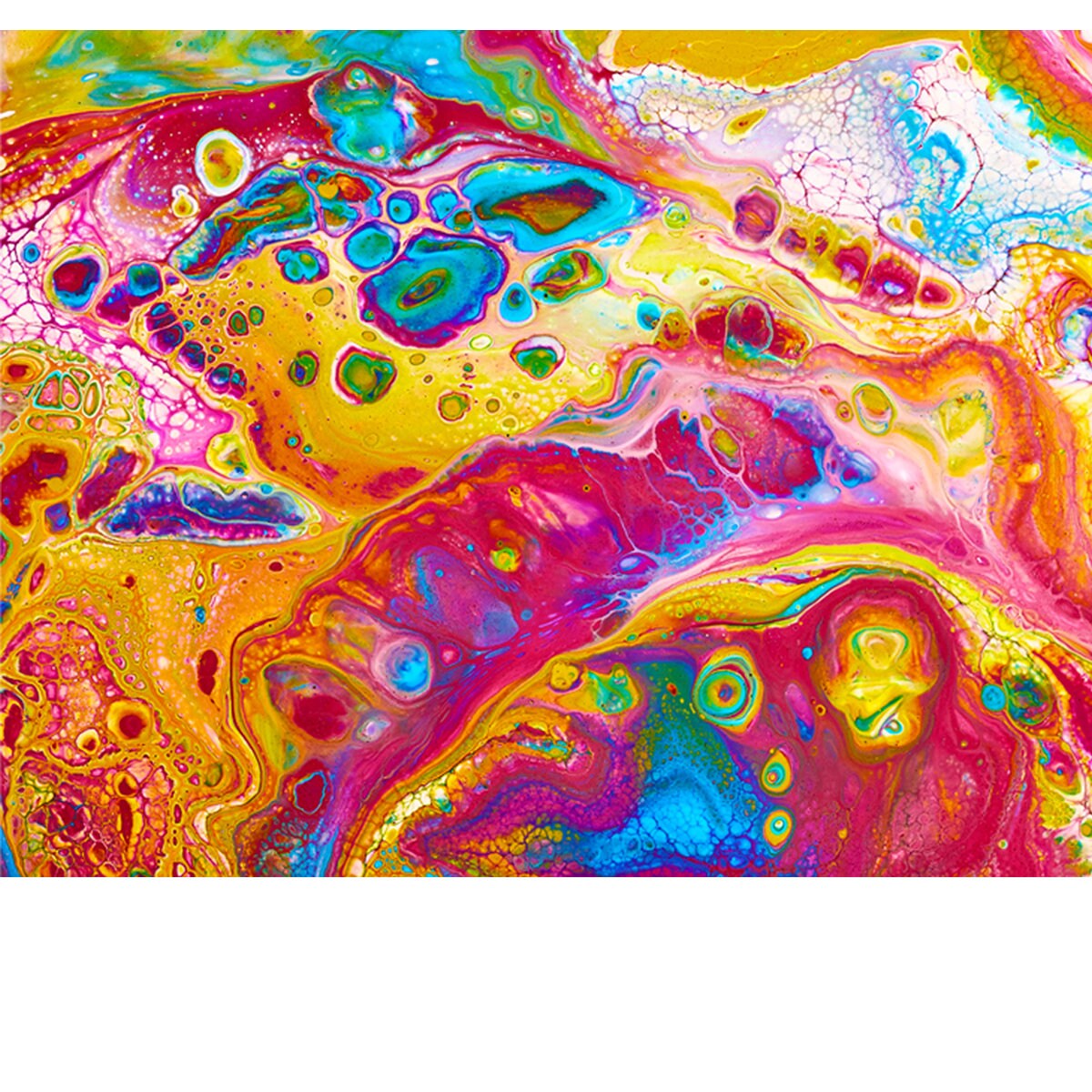 Fluid Art. Abstract Colorful Background, Wallpaper. Mixing Paints Wallpaper Girl Bedroom Mural