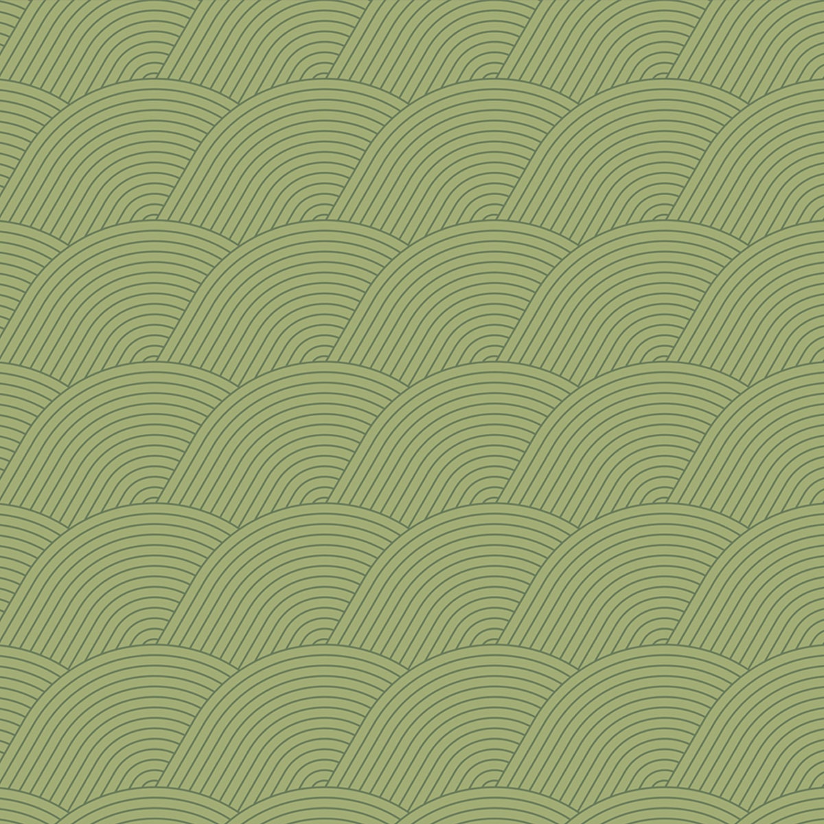 Green Zen, Abstract Field Seamless Vector Pattern. Calming, Flowing Linear Design. Geometric, Oriental Inspired Wallpaper Dining Room Mural
