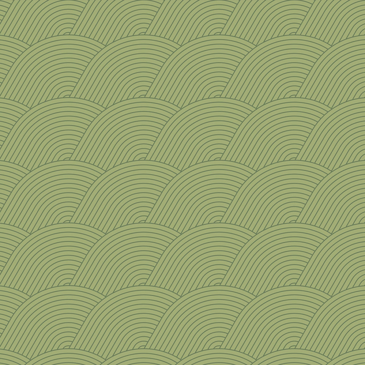 Green Zen, Abstract Field Seamless Vector Pattern. Calming, Flowing Linear Design. Geometric, Oriental Inspired Wallpaper Dining Room Mural