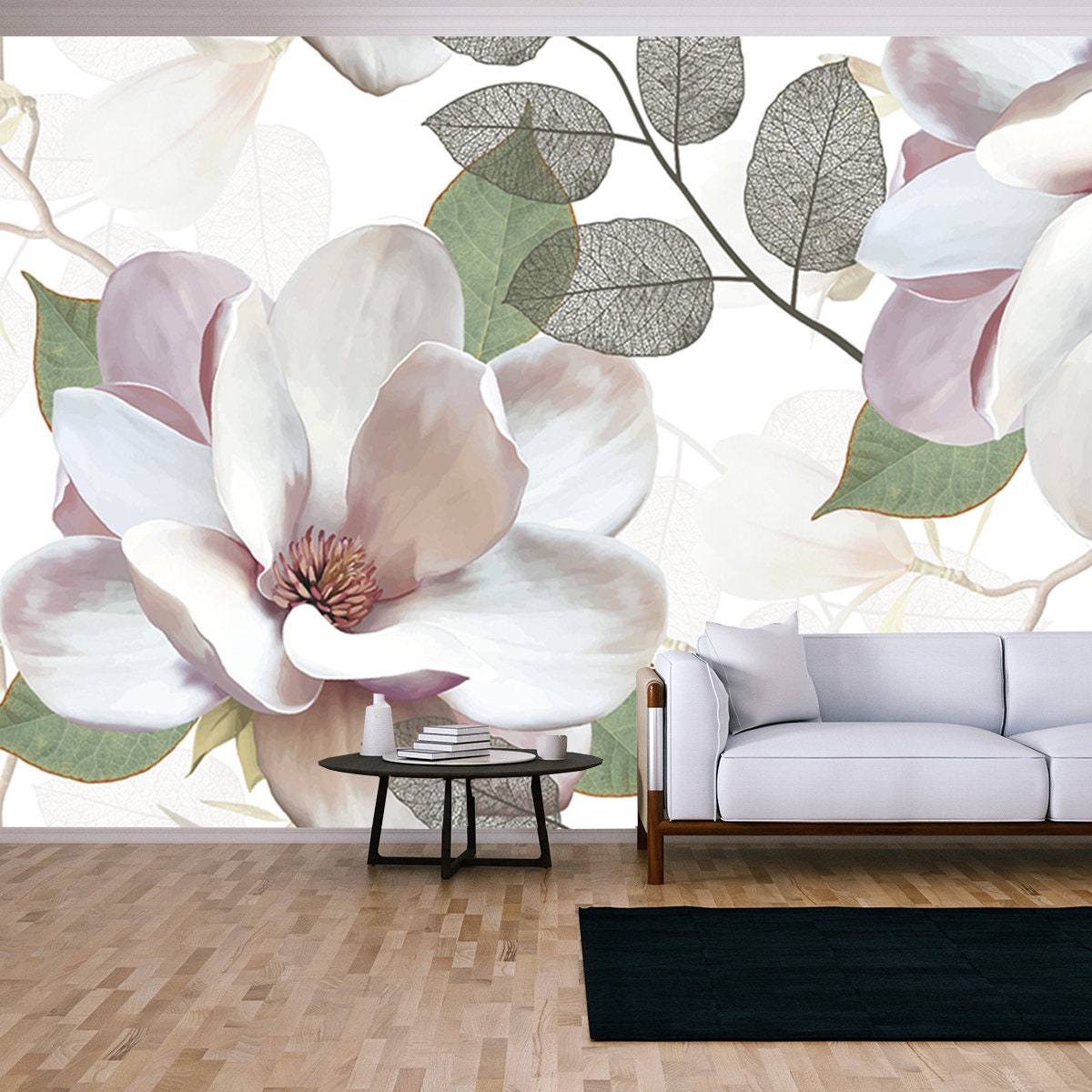 Seamless Ceramic Wall Tiles Design Flower Wallpaper Living Room Mural