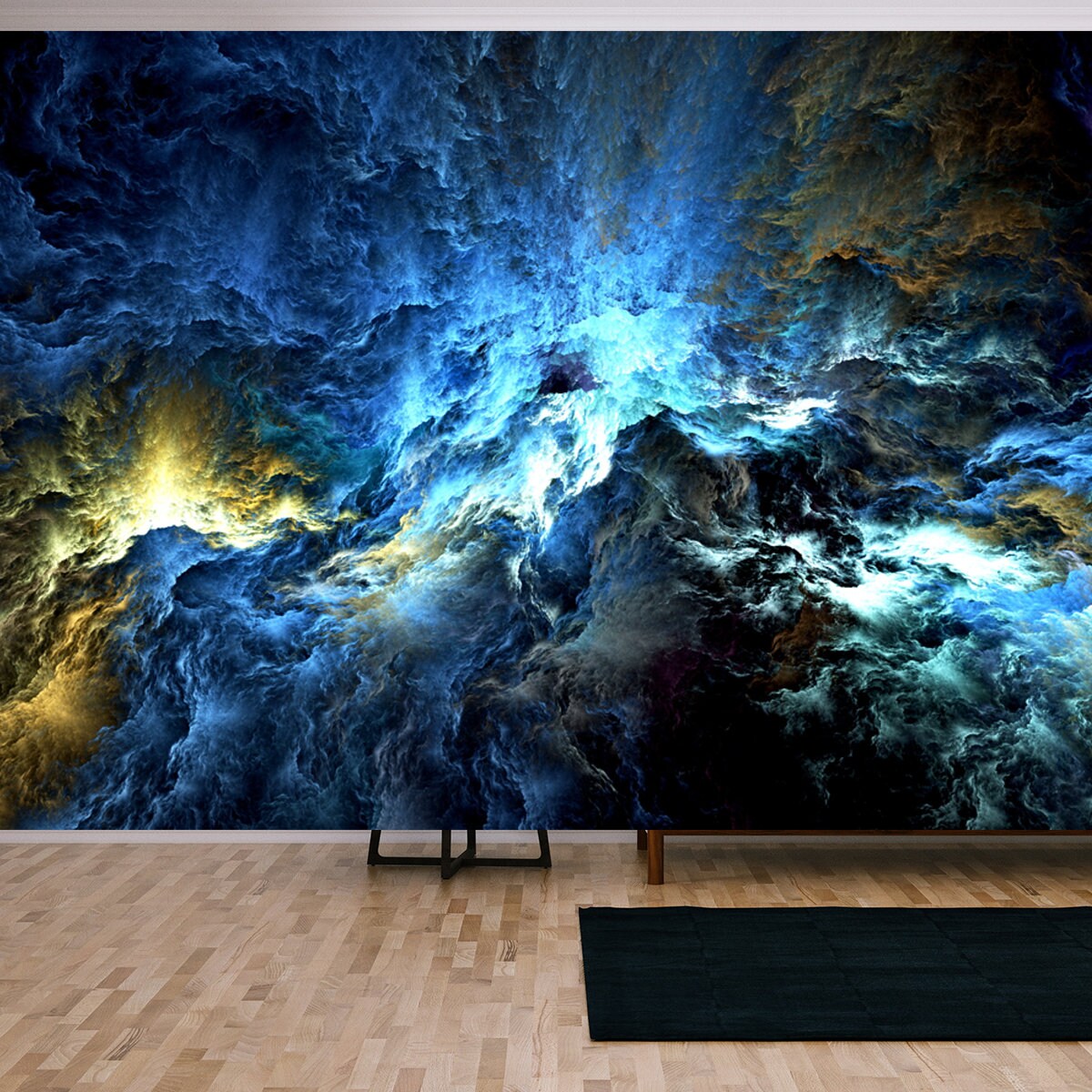 The Colors in the Series, Fancy Paint. Background Consists of Fractal Color Texture