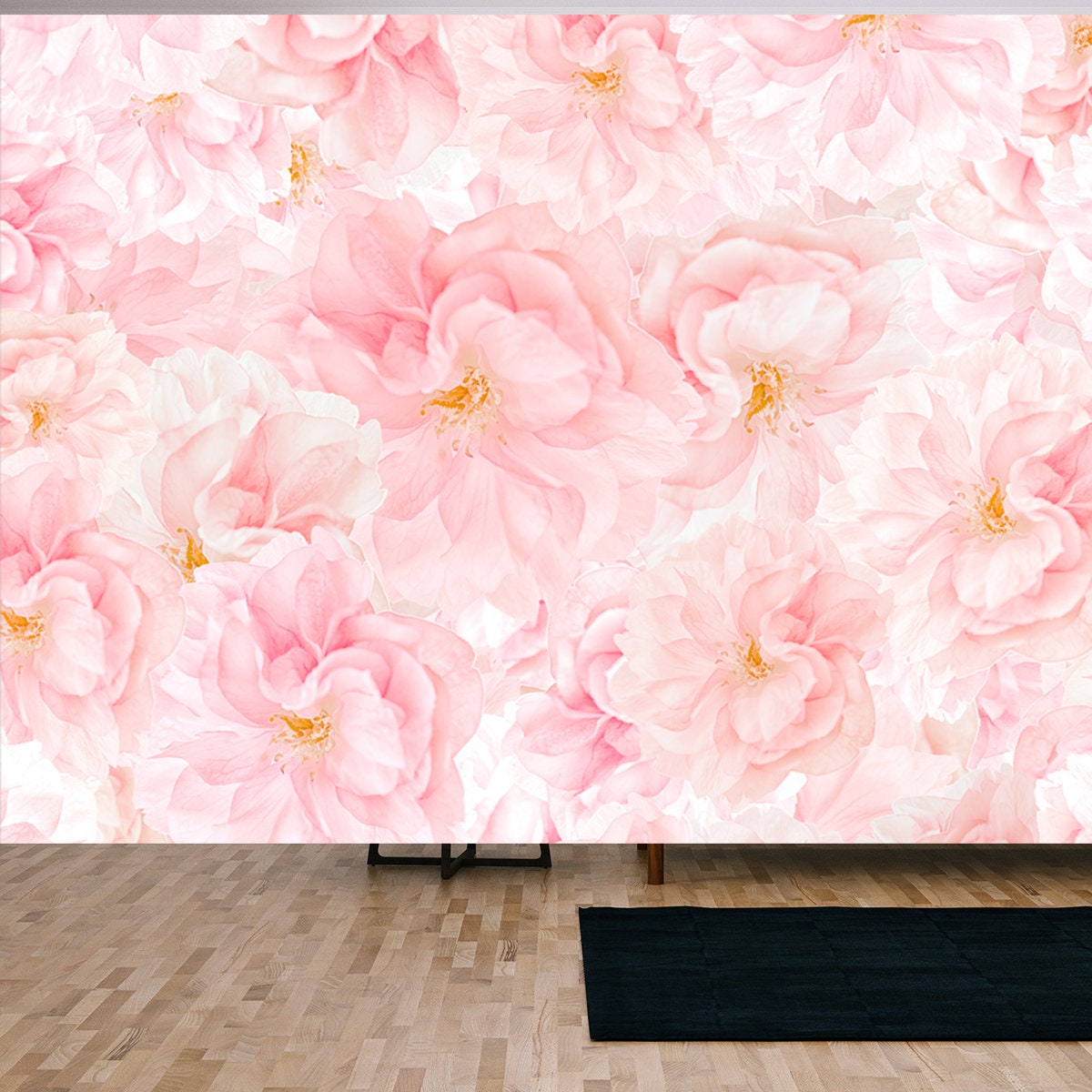 Sakura Flower Blossoms Background Wallpaper Living Room Mural