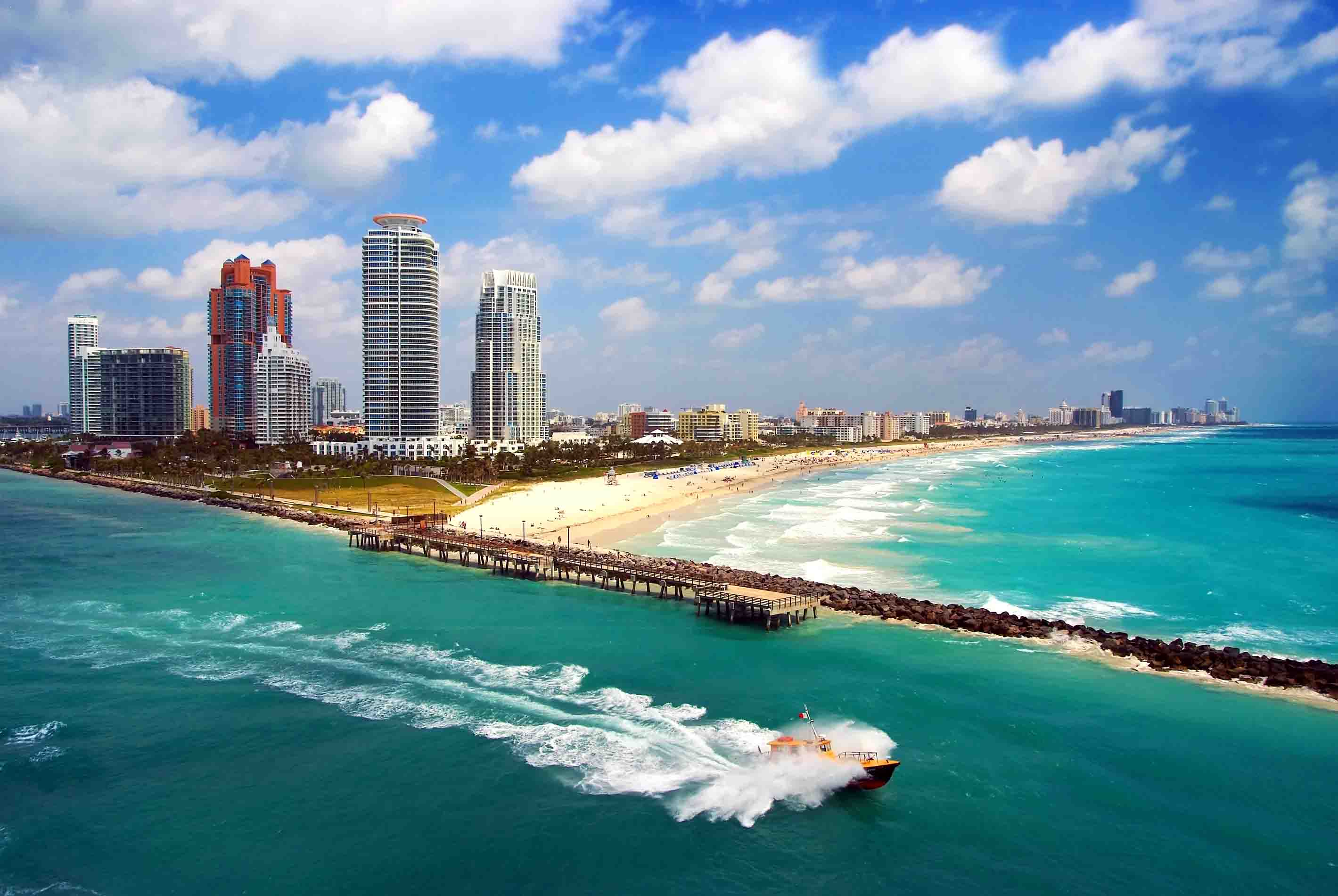 Aerial View South Miami Beach
