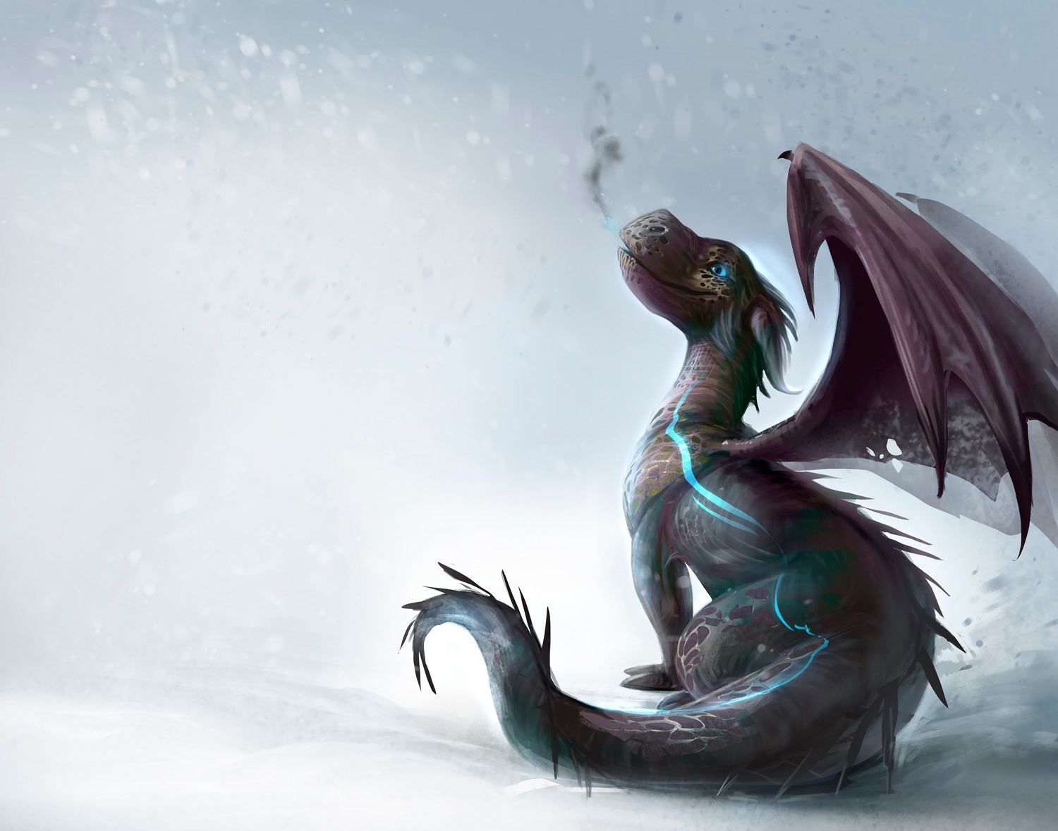 Dragon on the snow