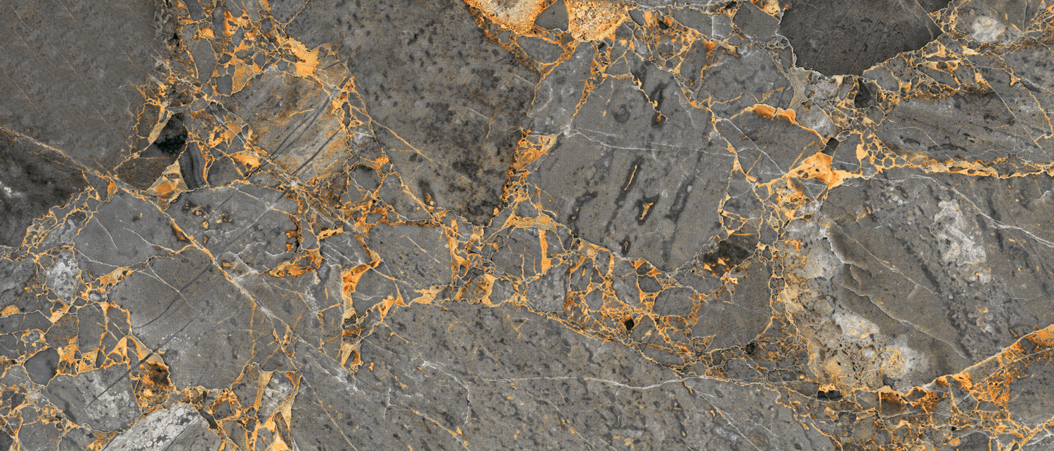 Grey and gold marble